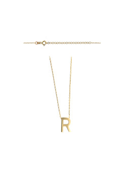 Yellow gold pendant necklace CPG12-R-01