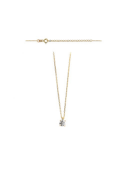 Yellow gold  pendant necklace CPG13-09