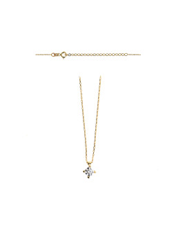Yellow gold  pendant necklace CPG13-10
