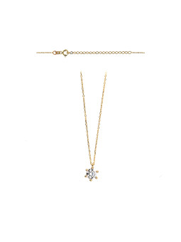 Yellow gold  pendant necklace CPG13-12