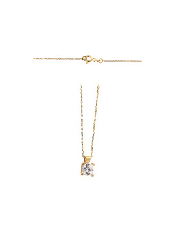 Yellow gold  pendant necklace CPG13-18