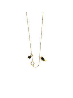 Yellow gold pendant necklace CPG28-06
