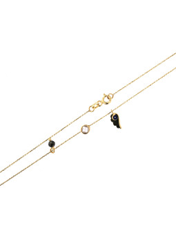 Yellow gold pendant necklace CPG28-06