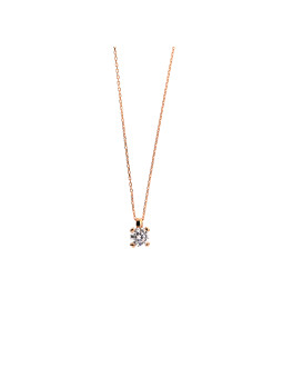 Rose gold pendant necklace CPR01-10