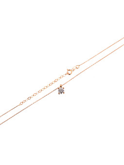 Rose gold pendant necklace CPR01-10