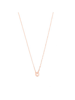 Rose gold pendant necklace...