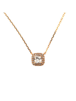 Rose gold pendant necklace...