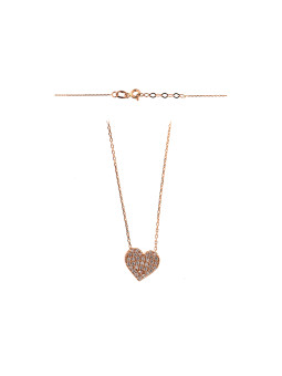 Rose gold pendant necklace CPR10-40