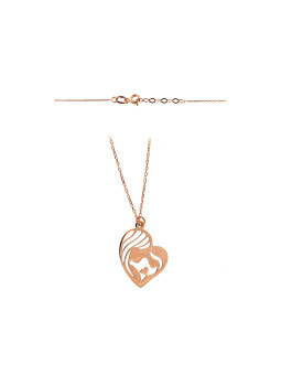 Rose gold pendant necklace CPR12-03
