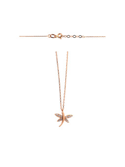 Rose gold butterfly pendant...