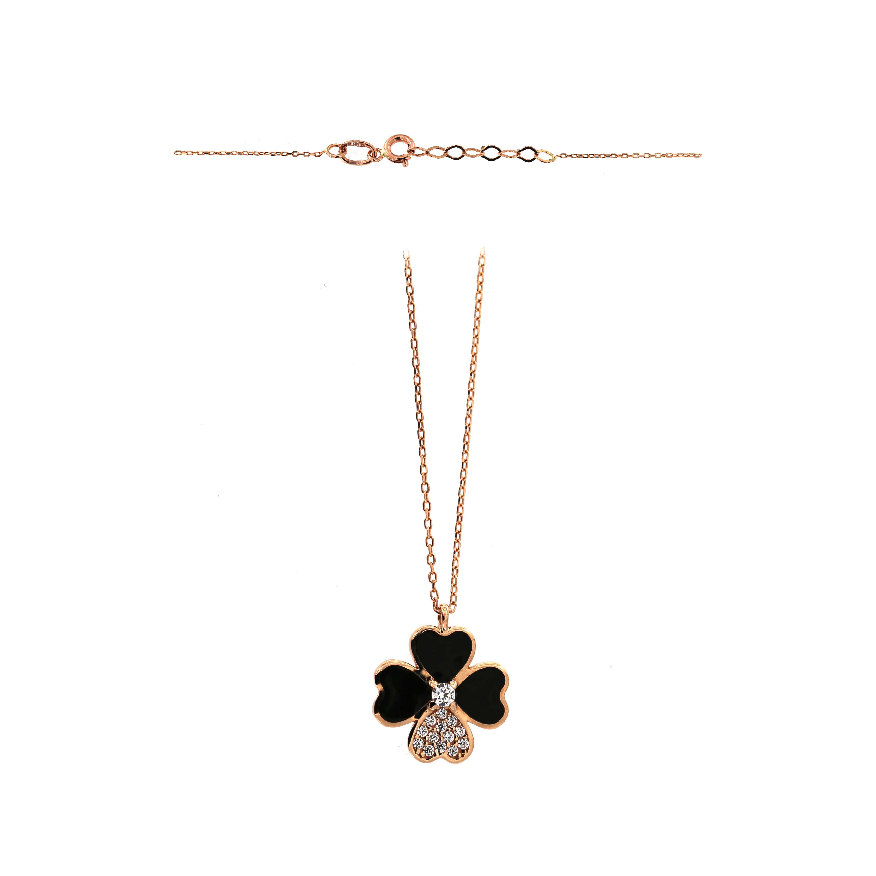 Rose gold pendant necklace CPR14-15