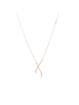 Rose gold pendant necklace CPR21-09