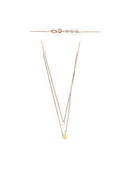Rose gold pendant necklace CPR25-17