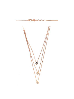 Rose gold pendant necklace CPR25-18