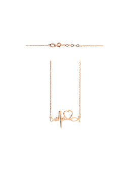 Rose gold pendant necklace CPR26-03