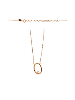 Rose gold pendant necklace CPR31-18