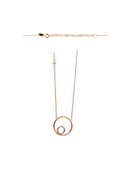 Rose gold pendant necklace CPR31-19