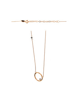 Rose gold pendant necklace CPR31-20