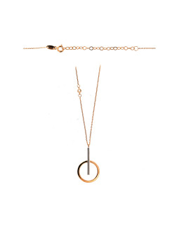 Rose gold pendant necklace CPR31-21