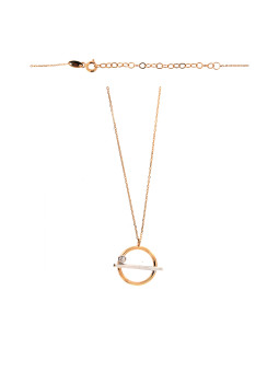 Rose gold pendant necklace CPR31-22