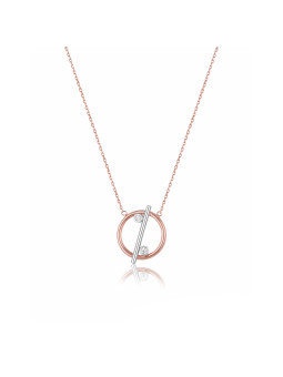 Rose gold pendant necklace CPR31-23