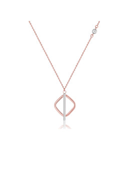 Rose gold pendant necklace...