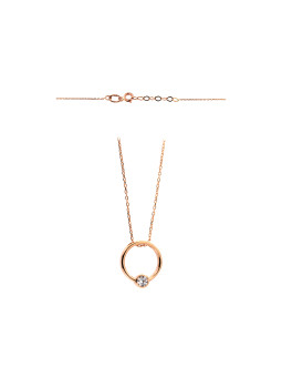 Rose gold pendant necklace CPR31-28