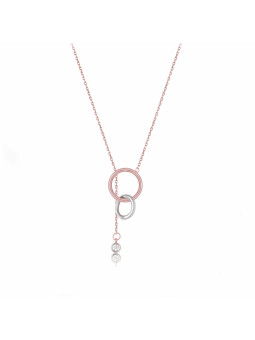 Rose gold pendant necklace CPR32-06