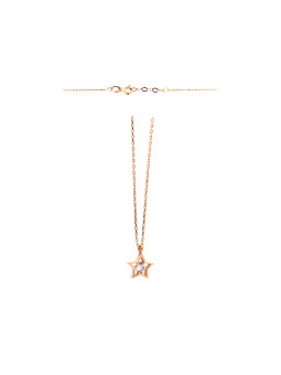 Rose gold pendant necklace...