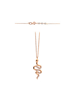 Rose gold pendant necklace CPR41-02