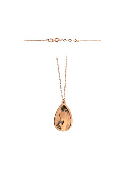 Rose gold pendant necklace CPR44-01