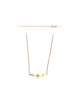 Rose gold pearl necklace...