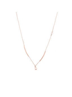 Rose gold pearl necklace...