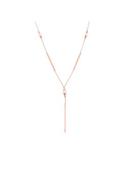 Rose gold pearl necklace...