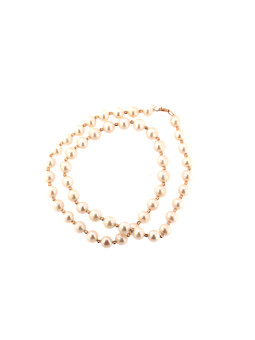 Rose gold pearl strand...