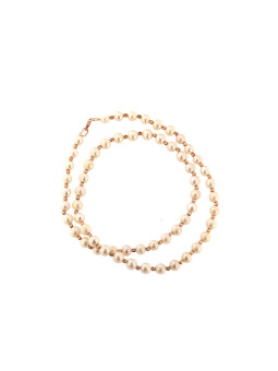 Rose gold pearl strand...