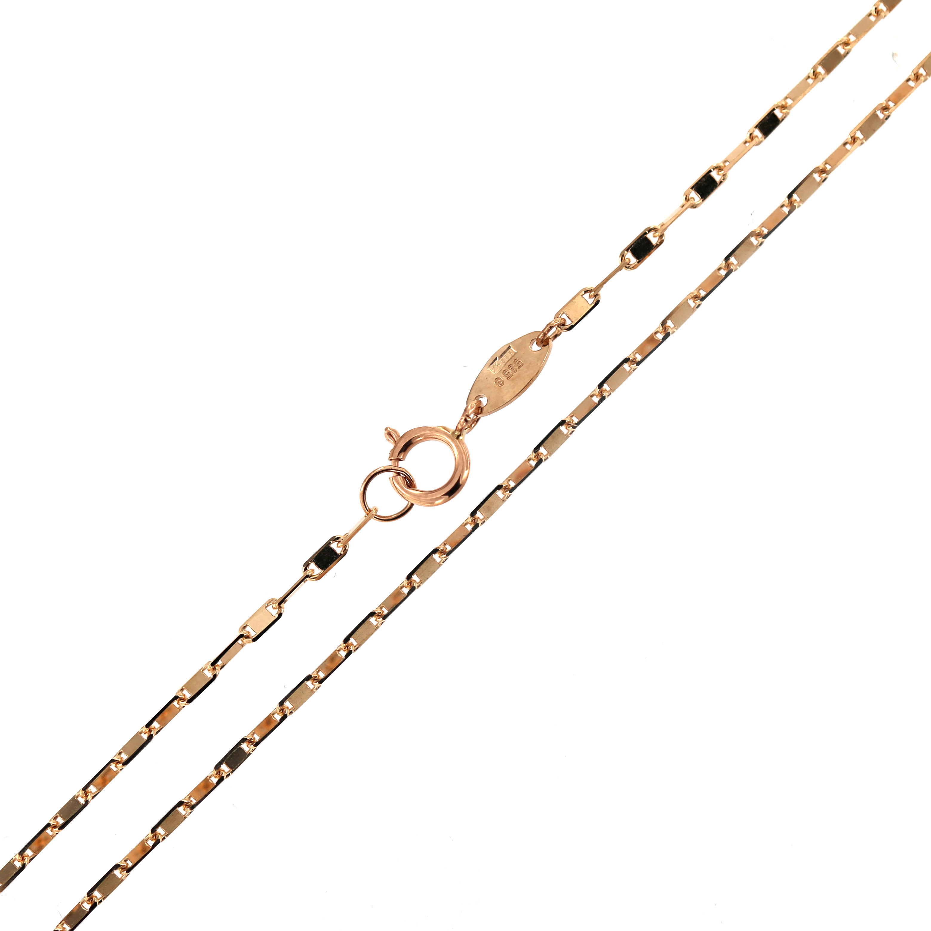 Rose gold chain CRVAL-1.10MM