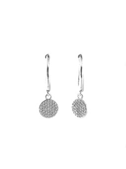 White gold drop earrings...