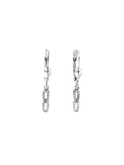 White gold drop earrings...