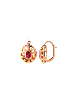 Rose gold zirconia earrings...
