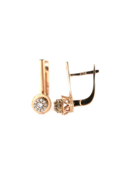 Rose gold zirconia earrings...