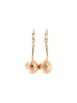 Rose gold drop earrings...