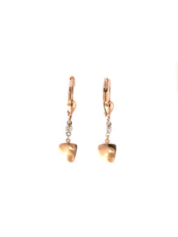 Rose gold drop earrings...