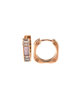 Rose gold earrings BRR01-10-34