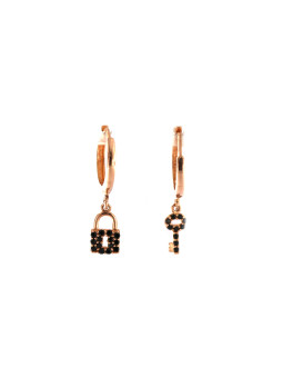 Rose gold earrings BRR01-12-07