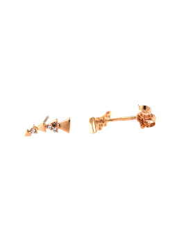 Rose gold zirconia pin...