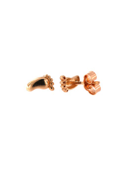 Rose gold pin earrings...