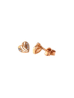 Rose gold heart-shaped pin...