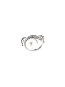 White gold pearl ring DBP04-03