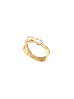 Yellow gold engagement ring DGS03-01-08
